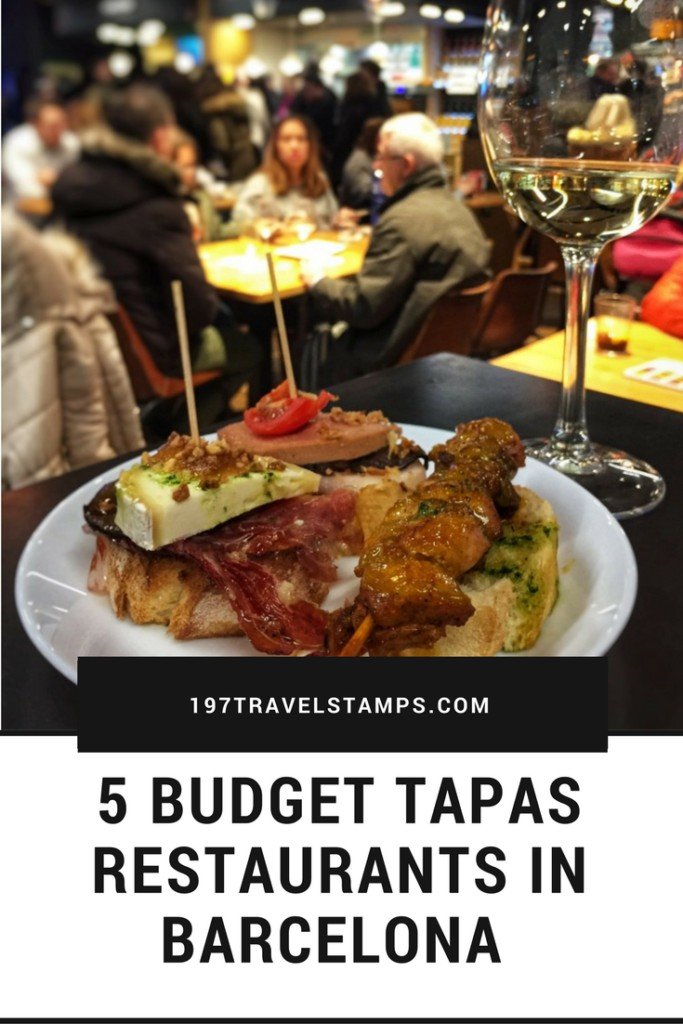 Budget Tapas Restaurants in Barcelona pin