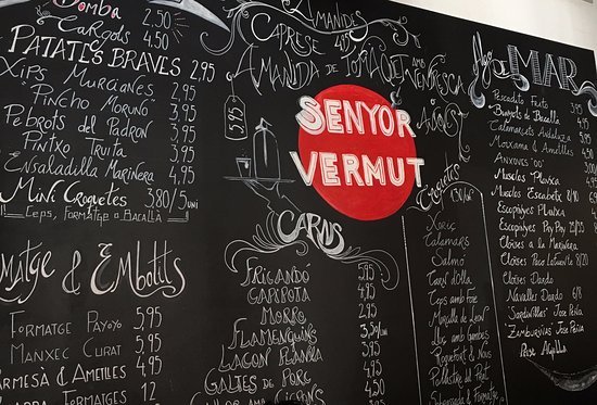 senyor vermut good cheap tapas Barcelona