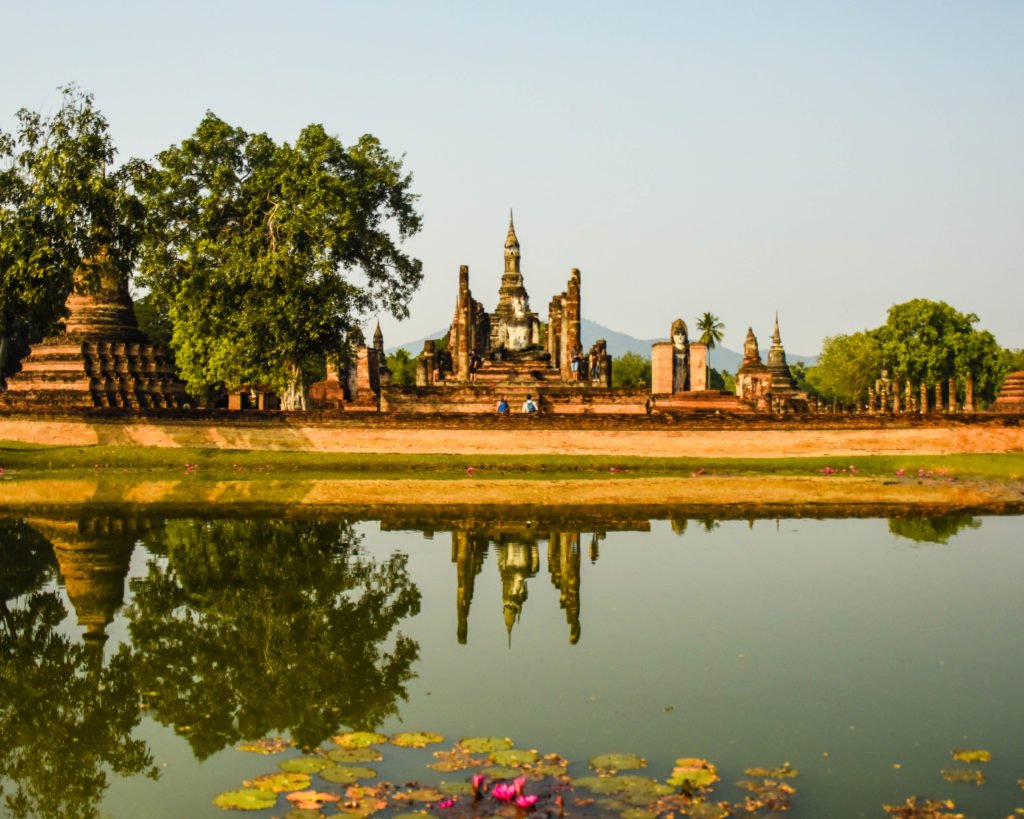 Daytrips from Bangkok Sukhothai photo reflection in lake