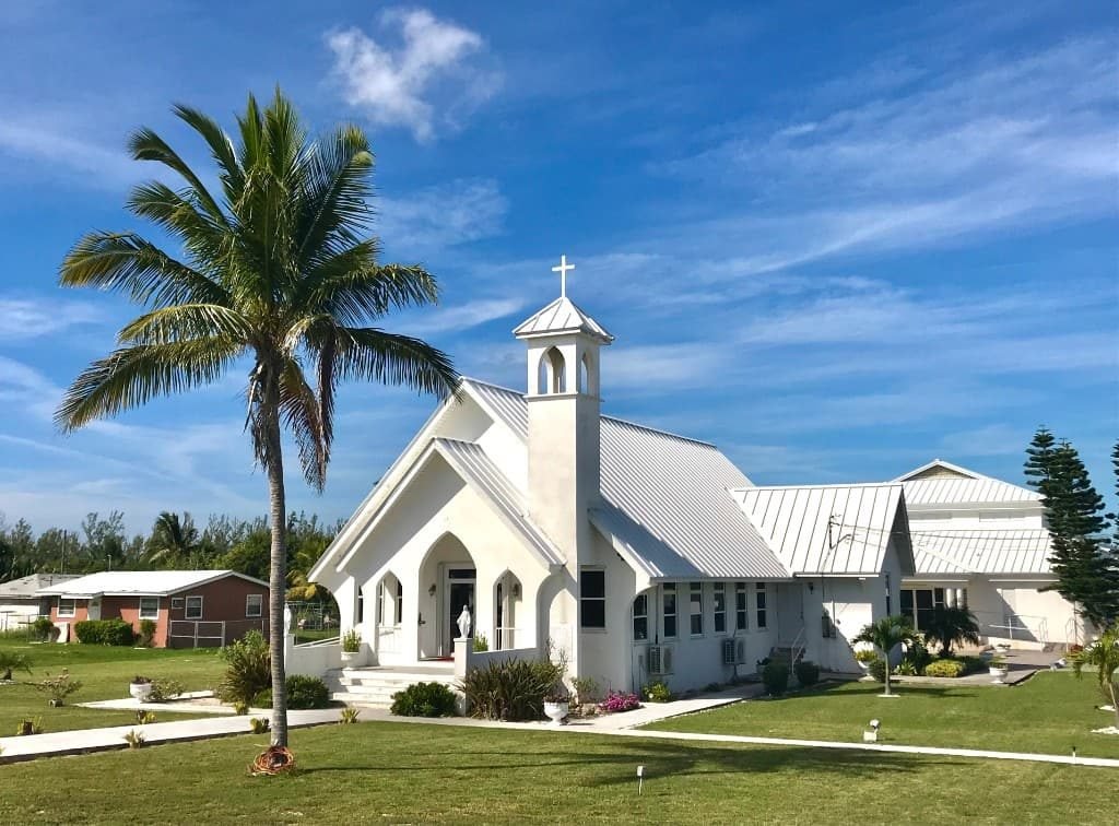 Church on Grand Bahama seen on a day trip