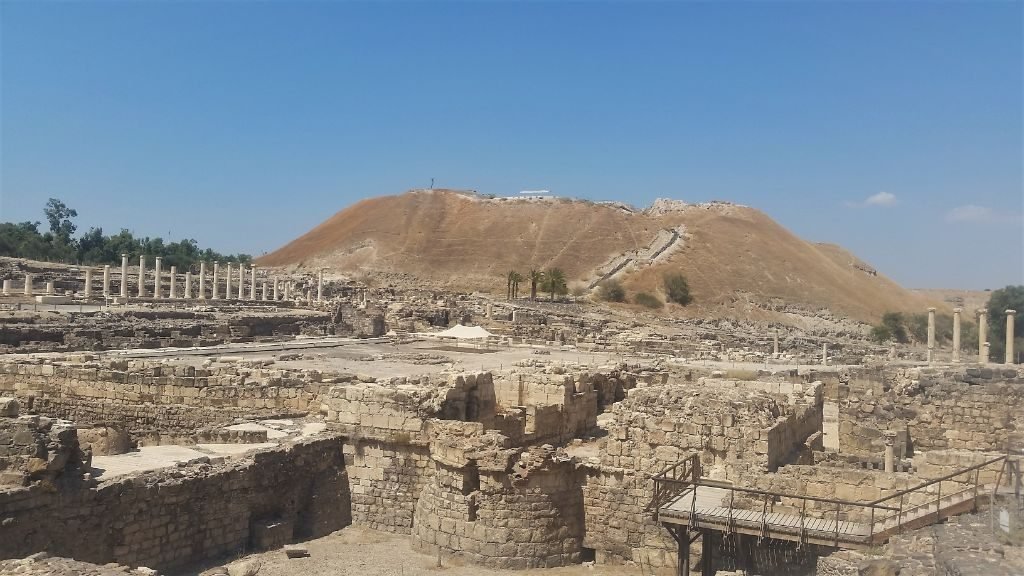 Archeological sites at Beth Shean