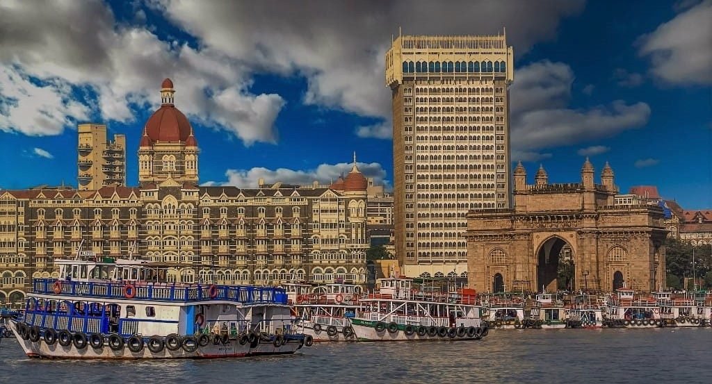 Gateway of India and Taj Mahal Palace Hotel