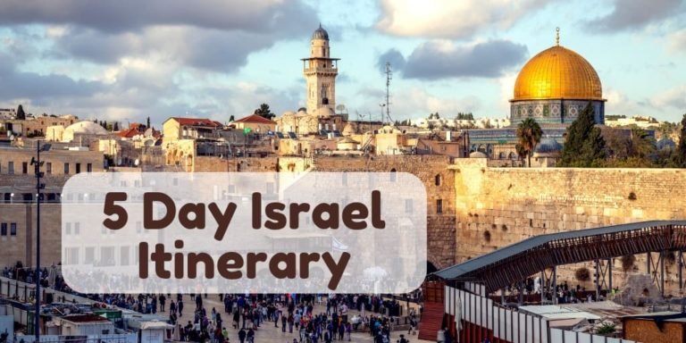 travel itinerary israel