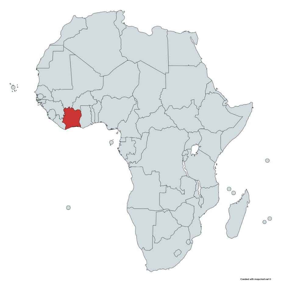 blank africa map